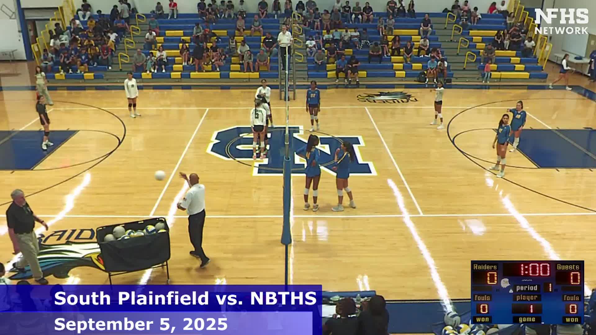 High School Girls Volleyball -  South Plainfield vs. NBTHS - 9/5/2025