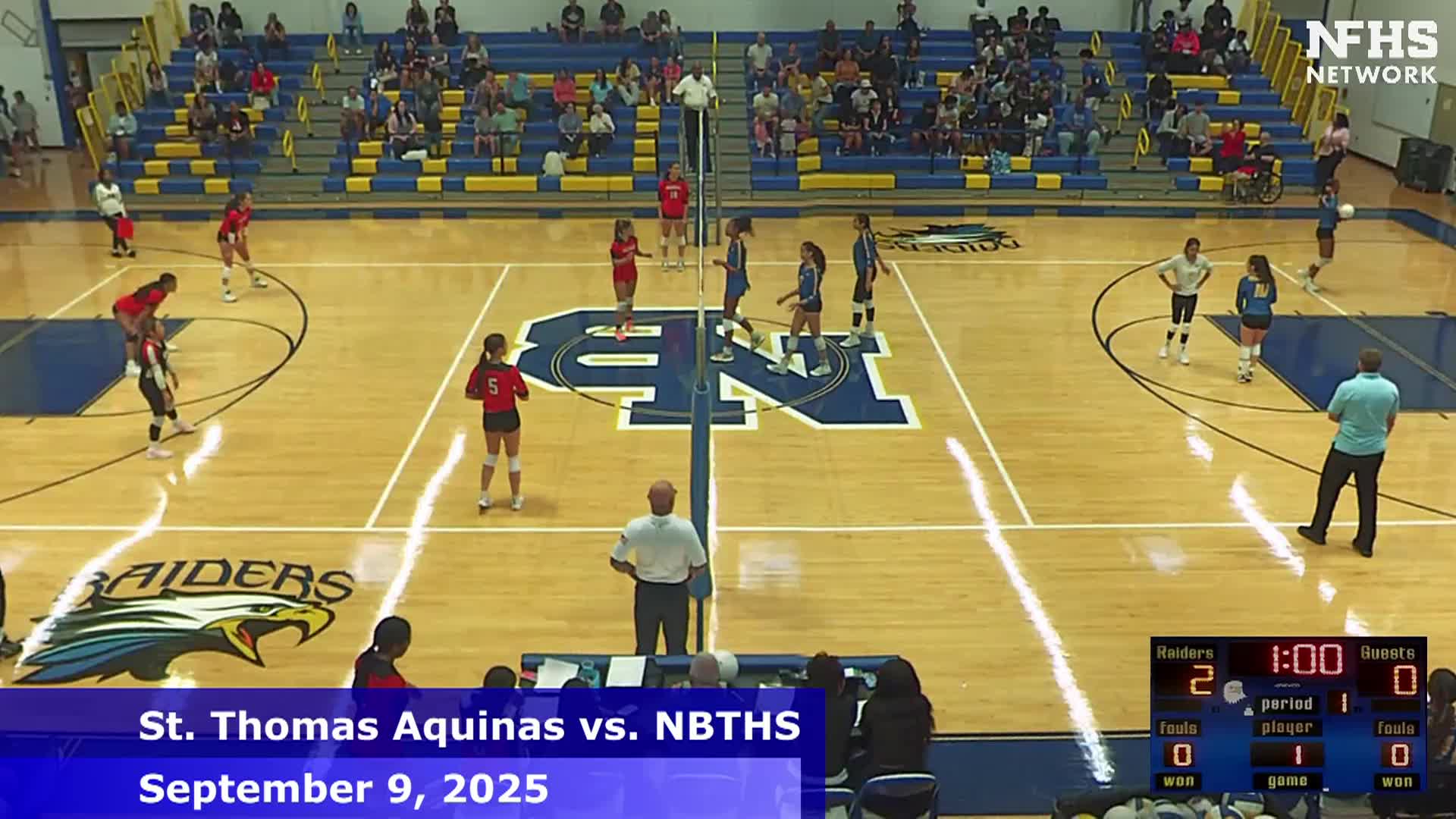 High School Girls Volleyball - St. Thomas Aquinas vs. NBTHS - 9/9/2025