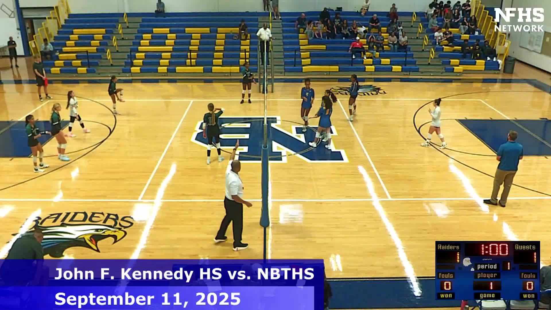 High School Girls Volleyball - JFK vs. NBTHS - 9/11/2025