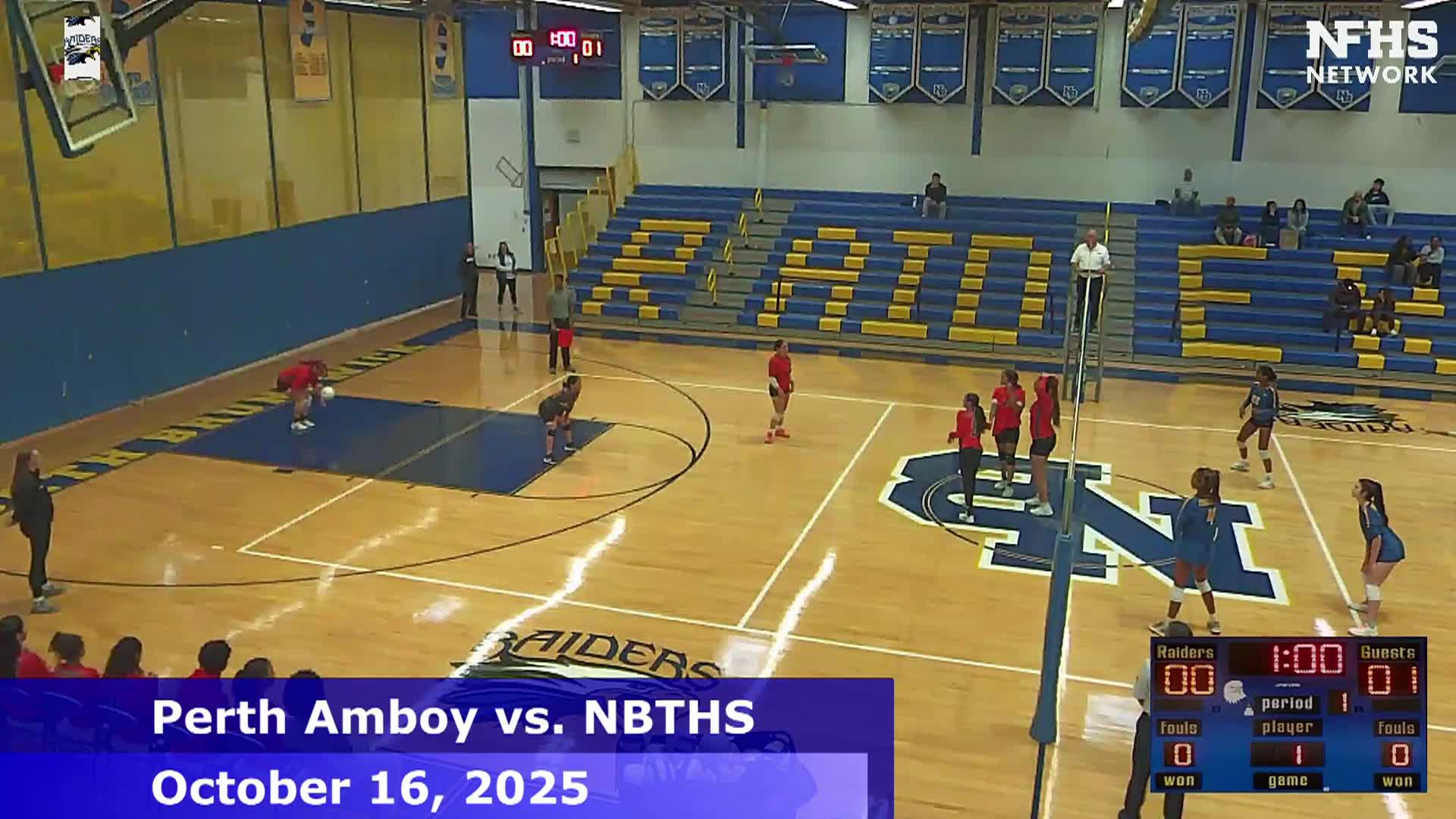 High School Girls Volleyball - Perth Amboy vs. NBTHS - 10/16/2025